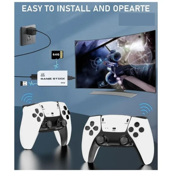 Retro Game Stick 2.4G Pro Wireless Classic Video Game - Image 5